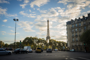 Beautiful scene with Eiffle