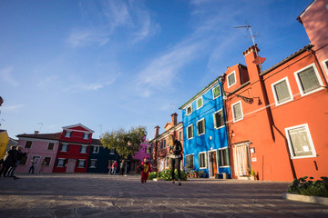 Beautiful houses and people