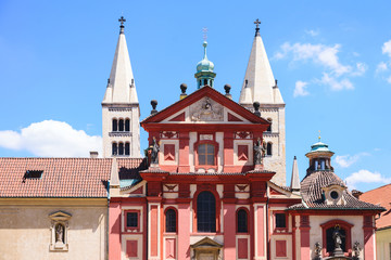 Fototapeta na wymiar St. George's Basilica In Prague, Czech Republic