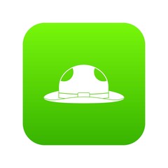 Summer hat icon digital green