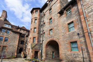Fototapeta na wymiar Historic apartments in Dean village in Edinburg