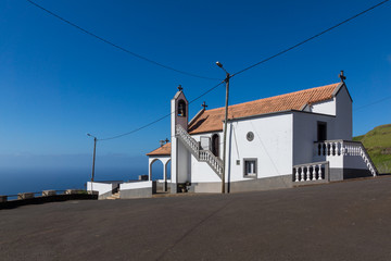 Fototapeta na wymiar Church of Nossa Senhora da Boa Morte in Lombada Velha on the Madeira island, Portugal