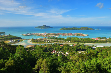 Seychelles Islands from above