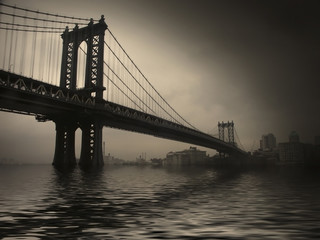 NYC Bridge. Manhattan