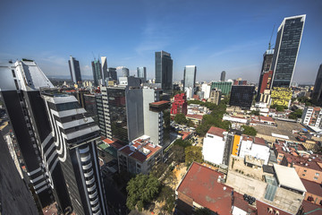 Naklejka premium Paseo de La Reforma Square - Mexico City, Mexico