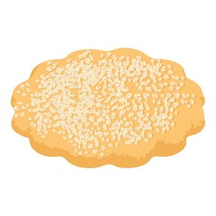 Cocoa biscuit icon, isometric style