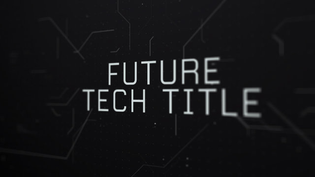 Futuristic Tech Glitch Title