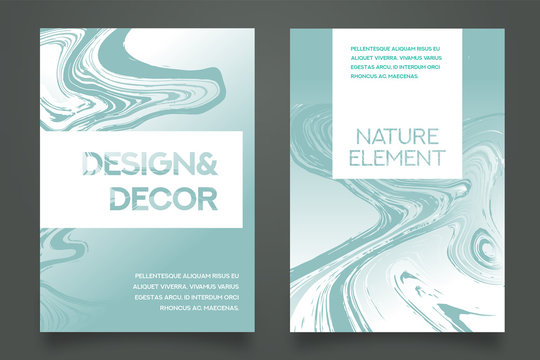 Marble Abstract Background Book Cover Design Template