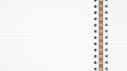 white grid paper at a book