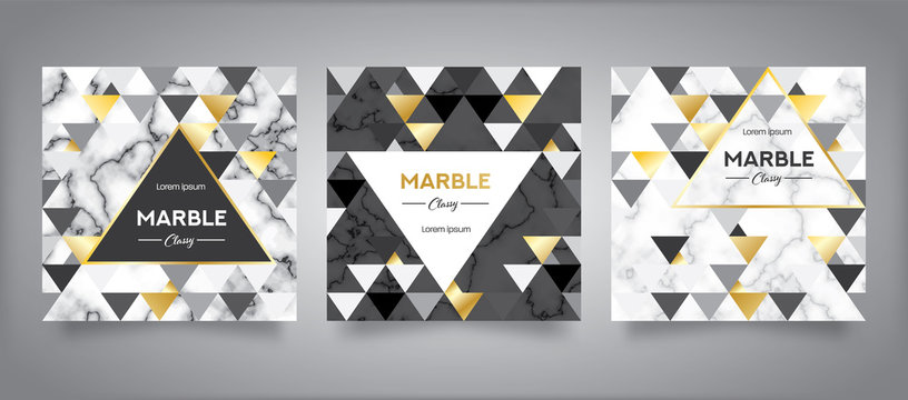 Marble Abstract Background Book Cover Design Template