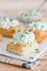 puffs baked with eggs