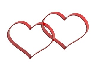 красные сердца