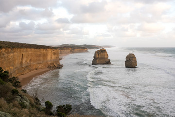 Twelve Apostles along the famous Great Ocean Road, Victoria, Australia