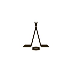 hockey icon. flat design