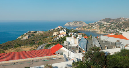 Vue spectaculaire de'Agia Pélagia en Crète