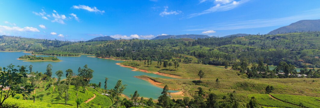 Beautiful views of the lake in the national park