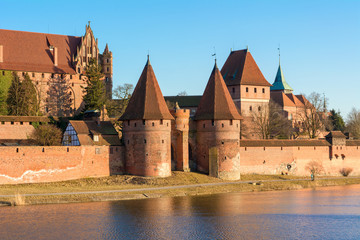 Malbork Castle located in the Polish town of Malbork. Poland