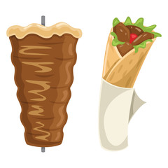 Vector Illustration Of Kebab