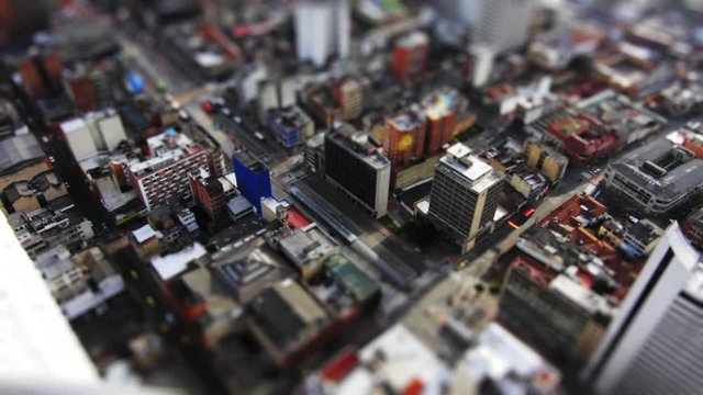 Tilt shift city