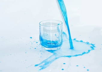 Pour a glass of water.