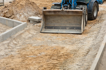 Strassenbau mit dem Radlader