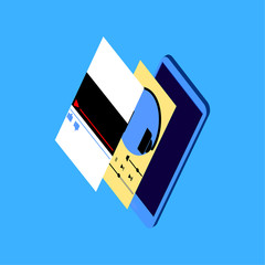 Flet in flat style. Vector illustration. © Mikhail