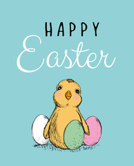 Easter. Easter chicken.