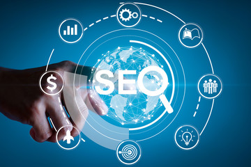 SEO. Search Engine optimization concept.