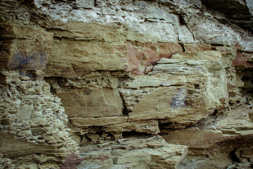 Texture of stones and background. Stones on the river bank. Dniester. Ukraine