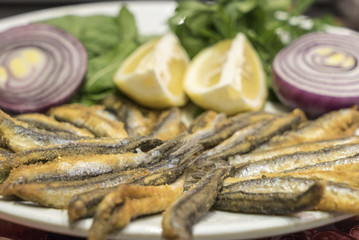 Anchovies ready to eat