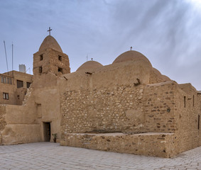Church of St. Michael, Monastery of Saint Paul the Anchorite, dates to the fifth century AD and located in the Eastern Desert, near the Red Sea mountains, Egypt