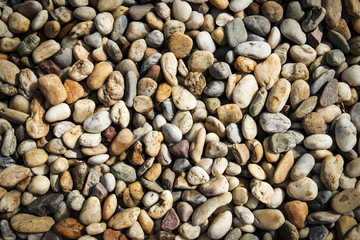 multicolored quartz stones pebbles