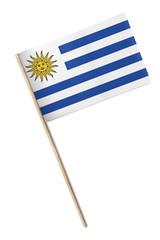 Uruguay Small flag isolated on a white background