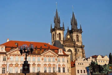 Fototapeta na wymiar Old city. City landscape. Prague, Czech Republic.