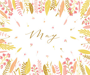 Spring plant frame.