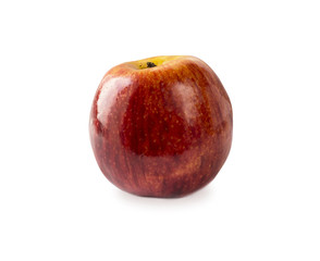 Red apple isolated on a white. Fresh apple on a white background. Apple with copy space for text.