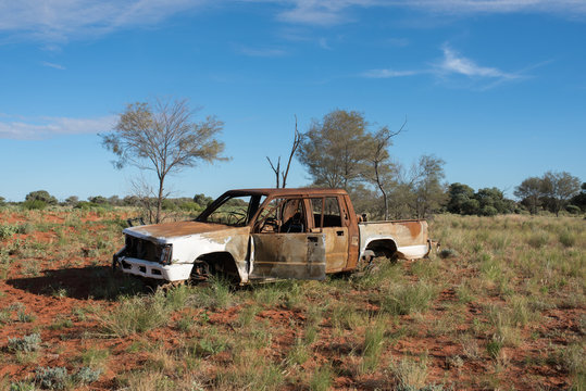 abandoned car in australia