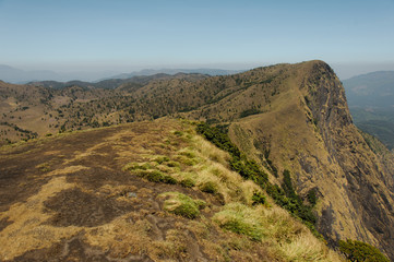 Fototapeta na wymiar South Mountain landcape from meesapulimala peak