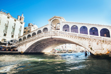 tourist Venice in Italy, sightseeings of the evening and day city