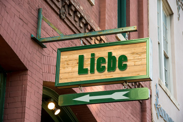 Obraz premium Schild 277 - Liebe