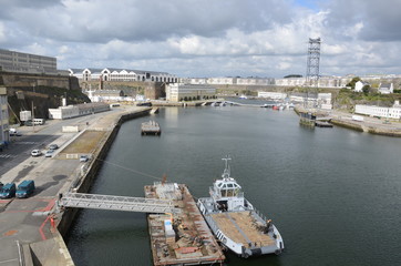 la Penfeld et les Capucins à Brest