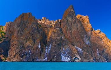 Crimea. Karadag rocks landscape