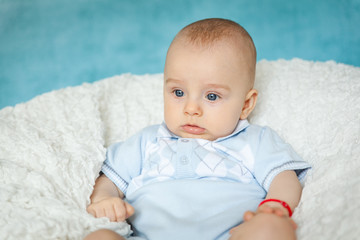 Portrait of a cute 6 months baby boy
