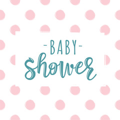 Vector illustration of a baby shower Invitation 