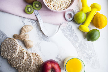 Fototapeta na wymiar Healthy breakfast concept