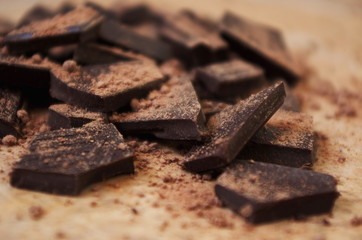Dark Chocolate and Cocoa Powder.