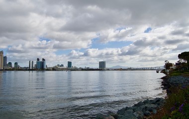 Naklejka premium San Diego Skyline - California, USA