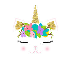 Cat Unicorn Face