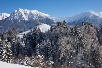 Rubihorn und Nebelhorn im Winter