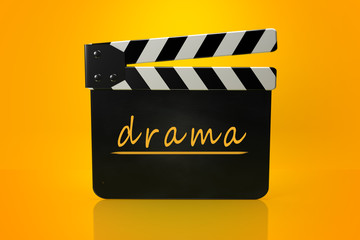 Naklejka premium Film slate